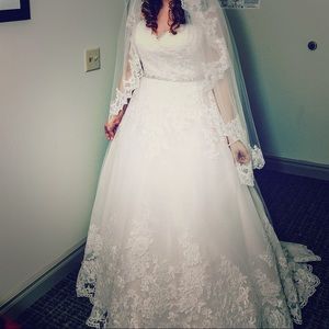 David’s Bridal Wedding Gown - cost $958